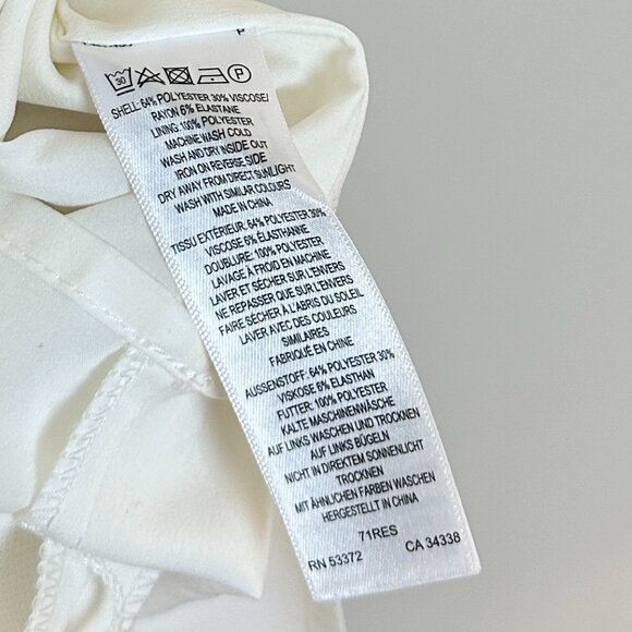 FRENCH CONNECTION Ruth Whisper A-Line Dress in Summer White Size US 4 - Picture 9 of 12